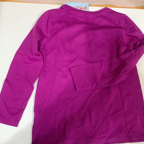 Cat and Jack XS 4-5 Girls Long Sleeve Purple T-Shirts NWT - Picture 5 of 7